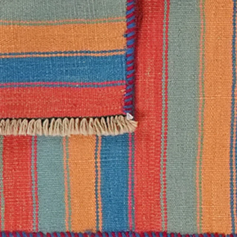 Kelim Gashgai · Handgewebt – Bunt, 195x58 cm