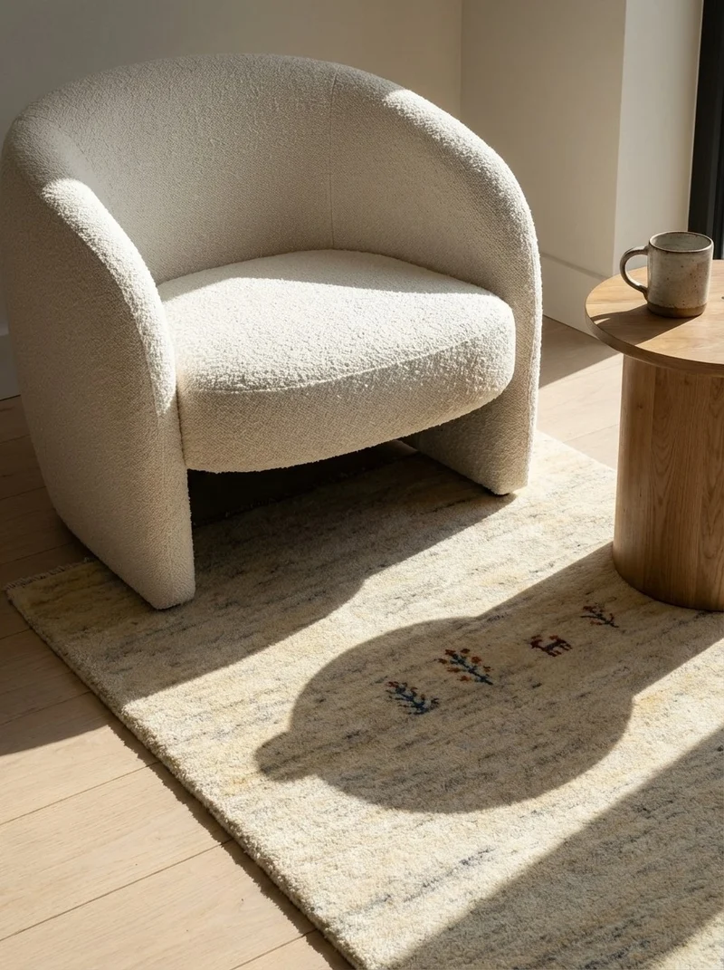 Gabbeh · Handgeknüpft – Beige, 127x84 cm