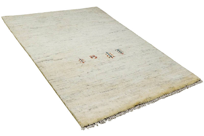 Gabbeh · Handgeknüpft – Beige, 127x84 cm