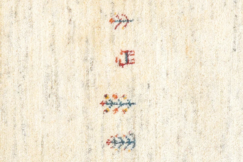 Gabbeh · Handgeknüpft – Beige, 127x84 cm