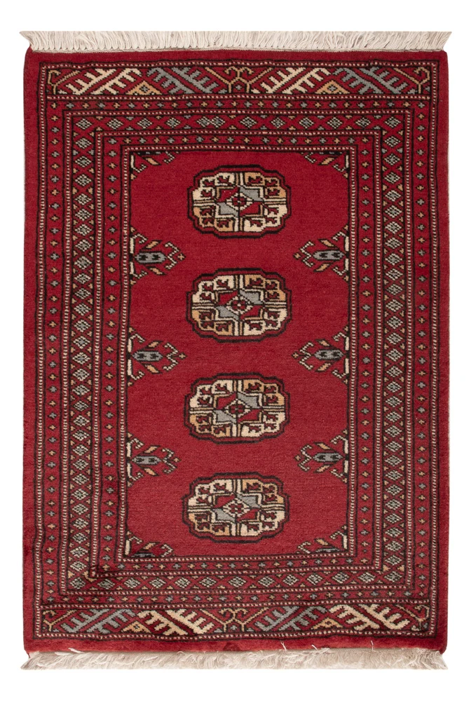 Pakistan Teppich 63x90cm - Orientteppich - rot