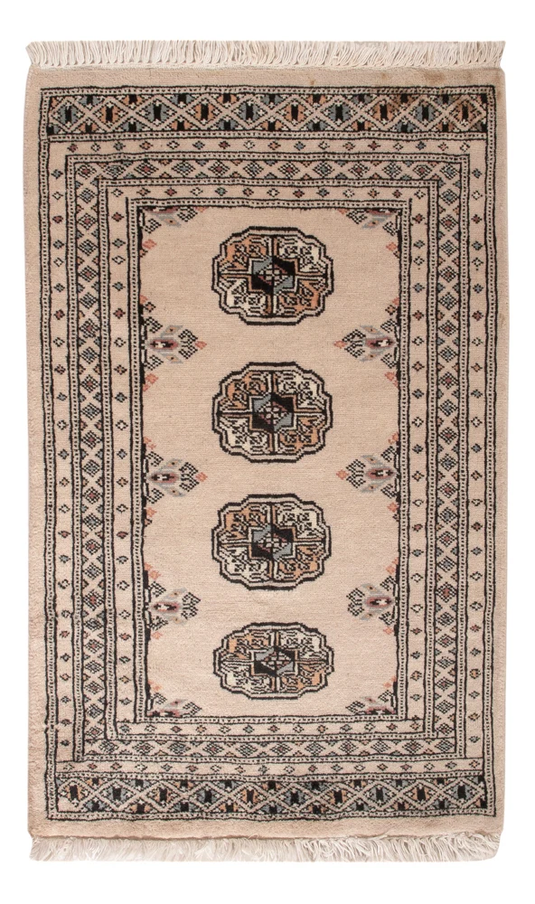 Pakistan Teppich 60x90cm - Orientteppich - creme