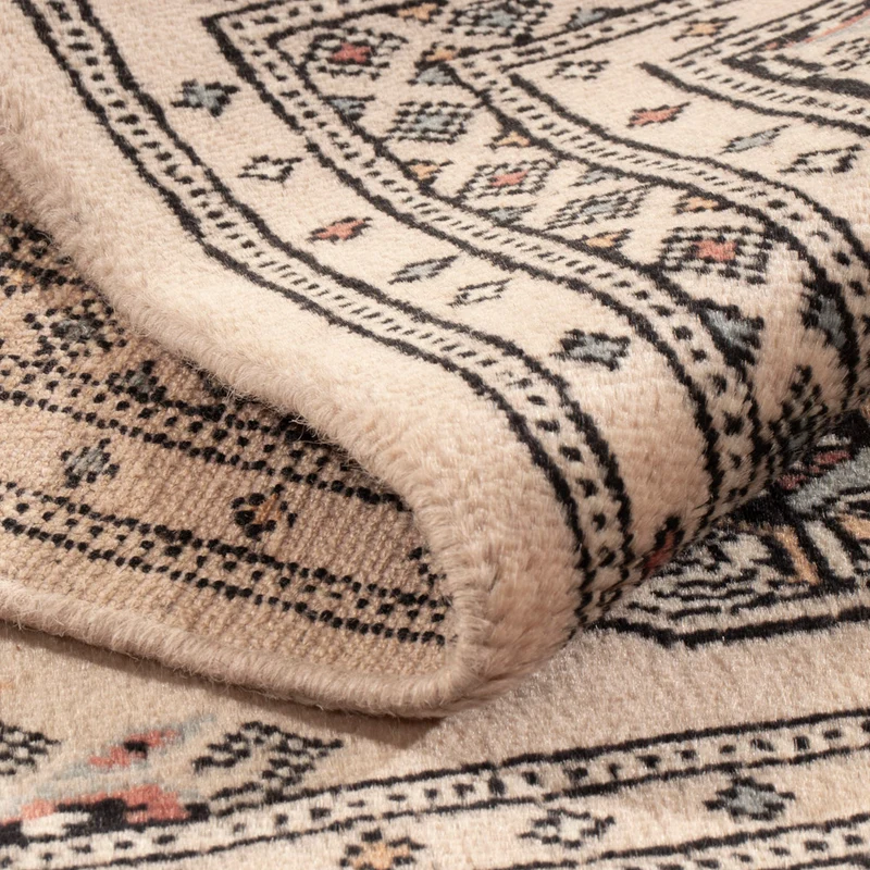 Pakistan Teppich 60x90cm - Orientteppich - creme