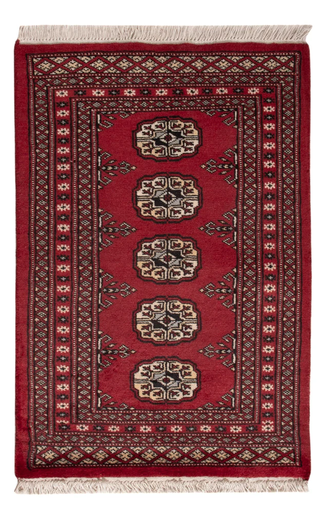 Pakistan Teppich 62x92cm - Orientteppich - rot