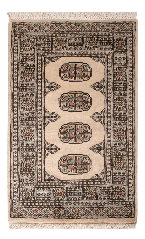 Pakistan Teppich 62x94cm - Orientteppich - creme