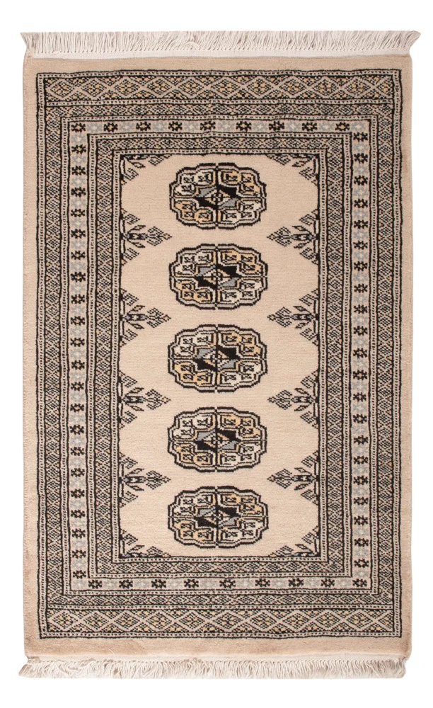 Pakistan Teppich 62x90cm - Orientteppich - creme