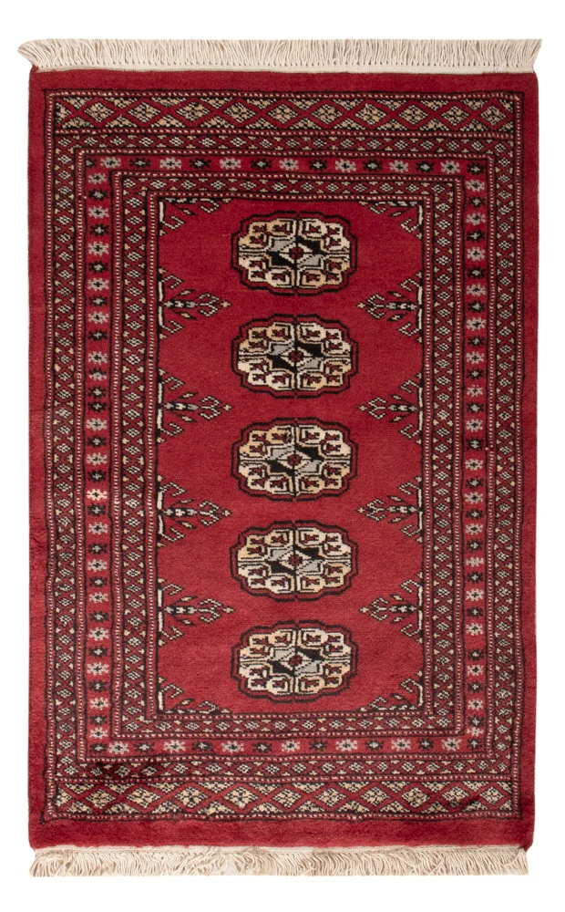 Pakistan Teppich 60x91cm - Orientteppich - rot