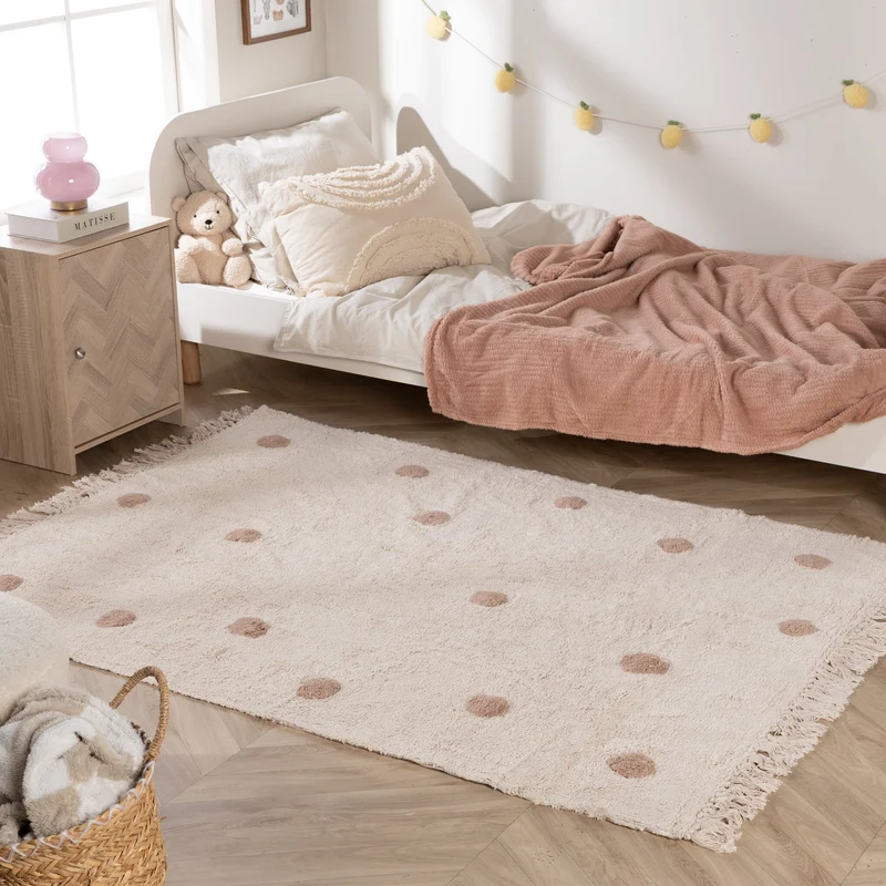 Teppich Kinderzimmer - Lou Dots Taupe