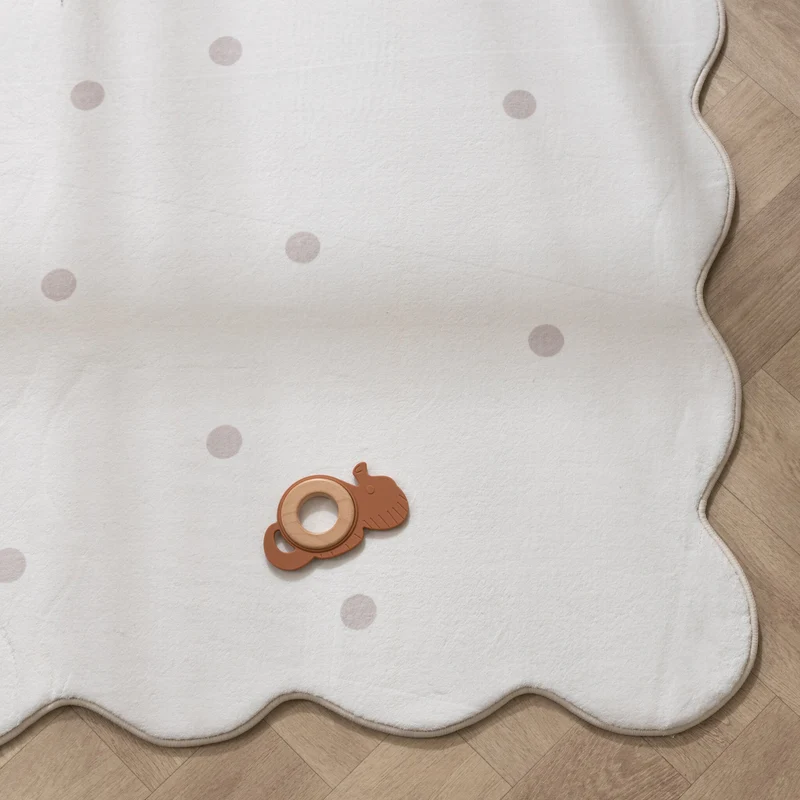 Teppich Kinderzimmer - Cloudy Dots Weiß