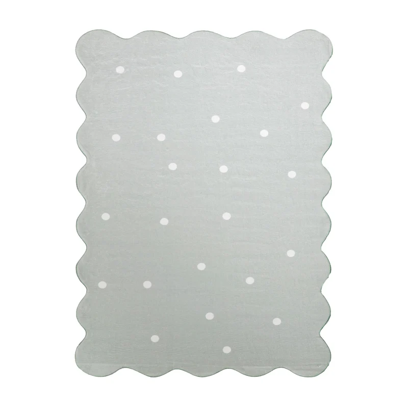 Teppich Kinderzimmer - Cloudy Dots Minze