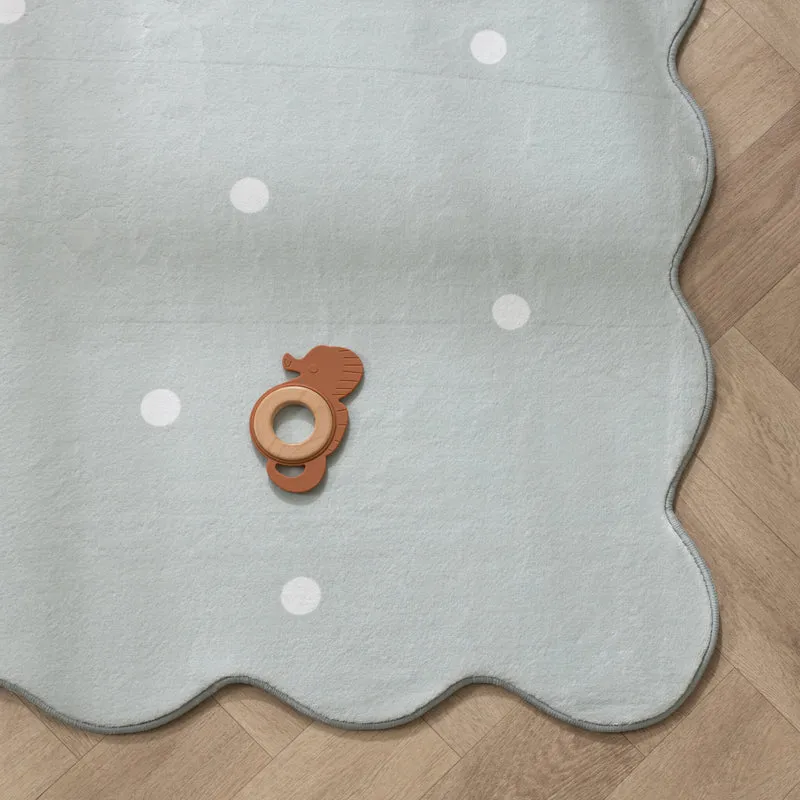 Teppich Kinderzimmer - Cloudy Dots Minze