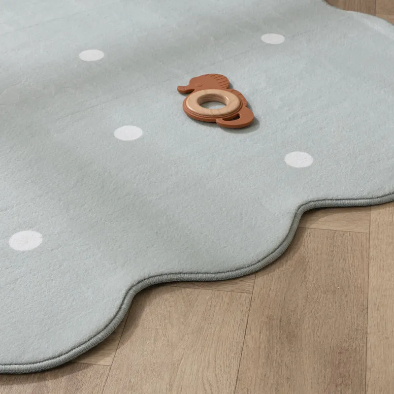 Teppich Kinderzimmer - Cloudy Dots Minze
