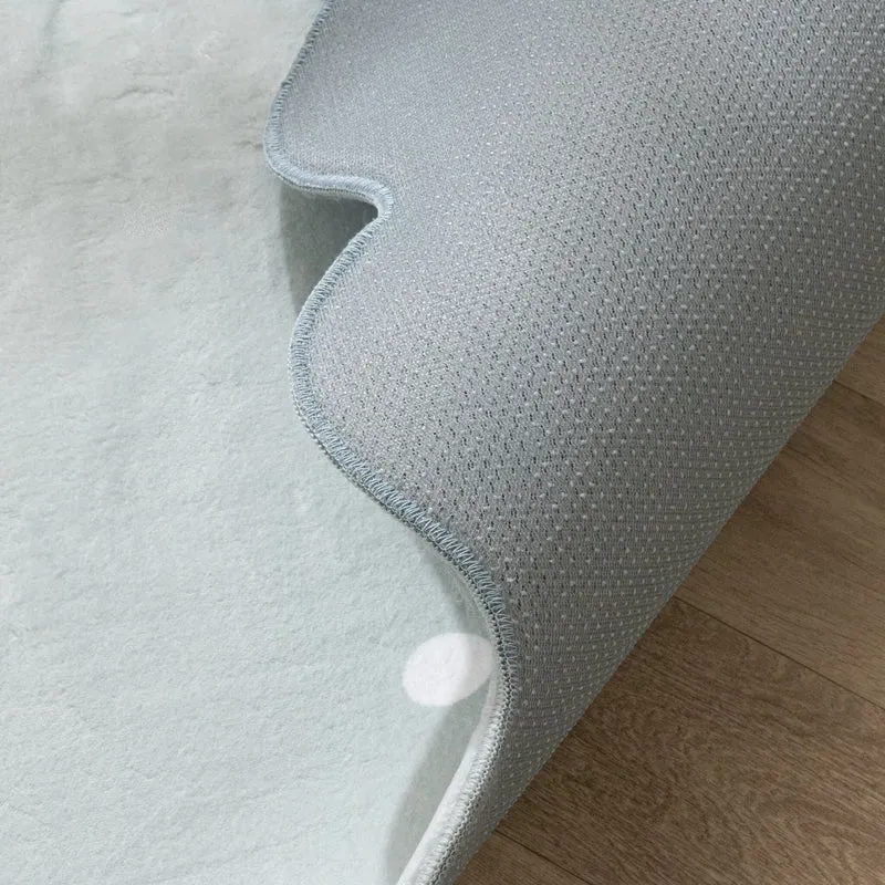 Teppich Kinderzimmer - Cloudy Dots Minze
