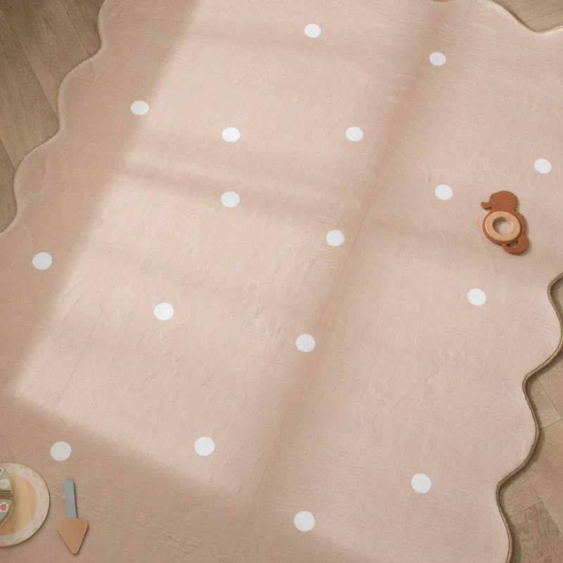 Teppich Kinderzimmer - Cloudy Dots Beige