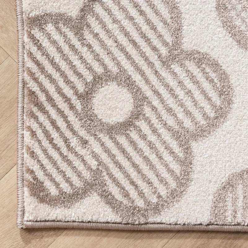 Teppich Kinderzimmer - Bowie Blume Creme