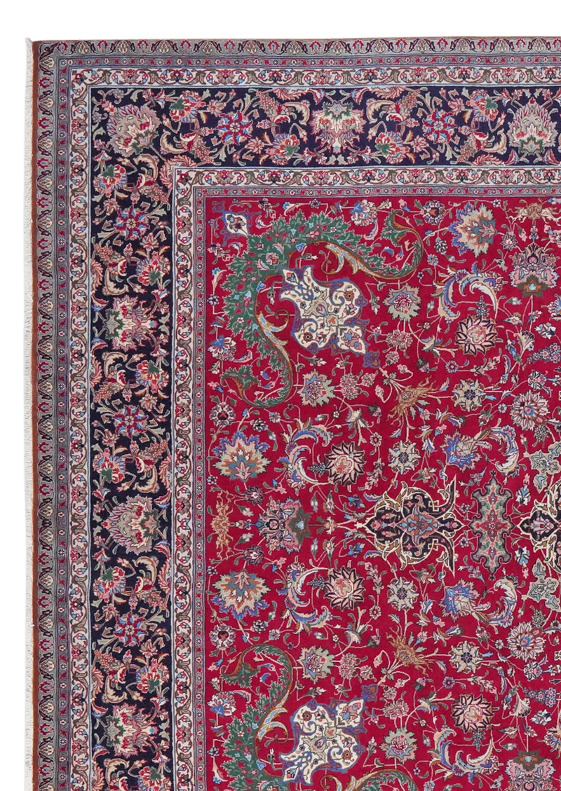 Tabriz Old · Handgeknüpft – Rot, 392x295 cm
