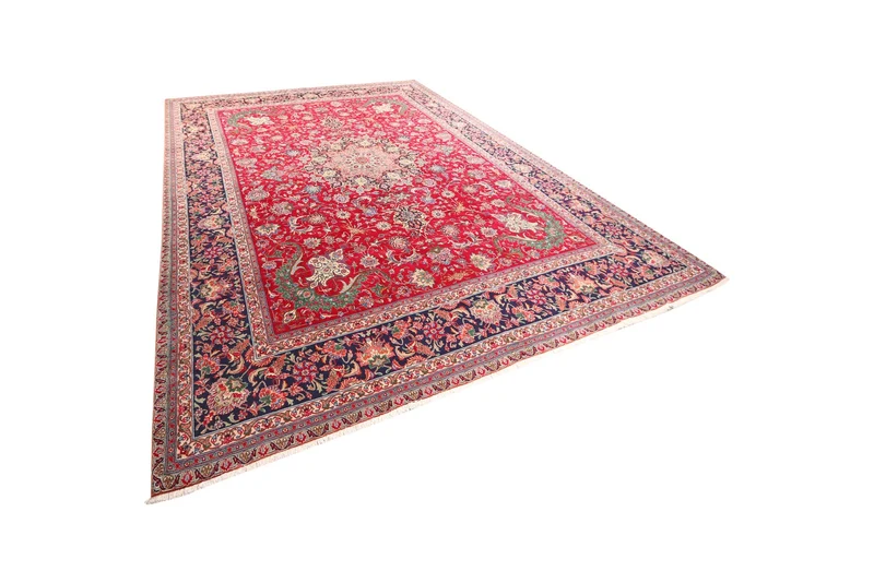 Tabriz Old · Handgeknüpft – Rot, 392x295 cm