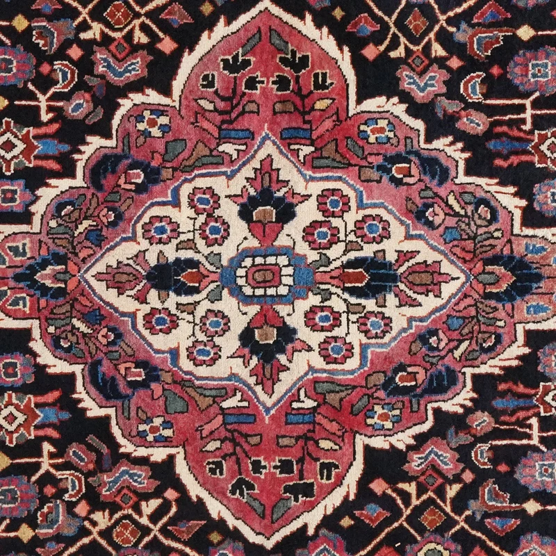 Malayer · Handgeknüpft – Blau, 207x124 cm