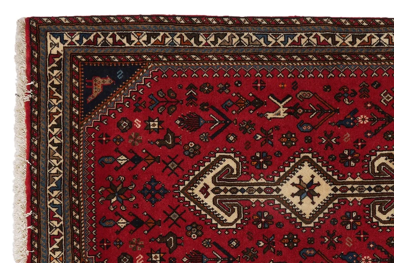 Nasrabad · Handgeknüpft – Rot, 130x80 cm