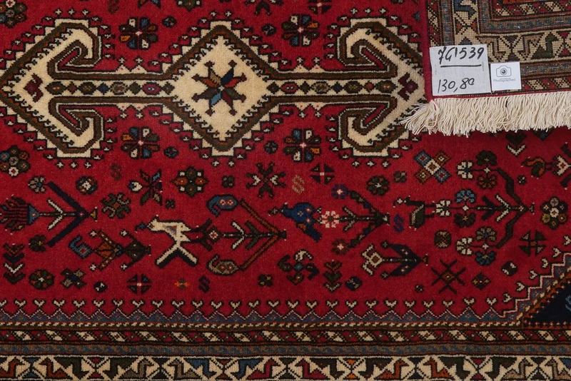 Nasrabad · Handgeknüpft – Rot, 130x80 cm