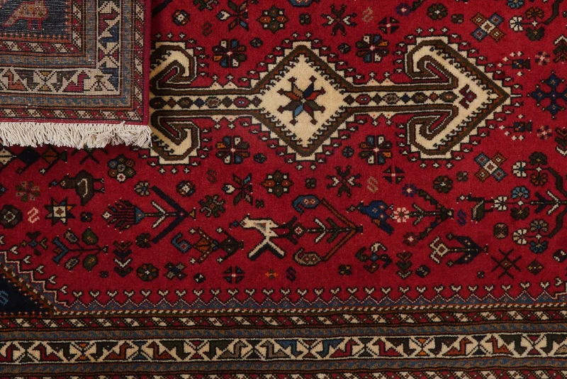 Nasrabad · Handgeknüpft – Rot, 130x80 cm