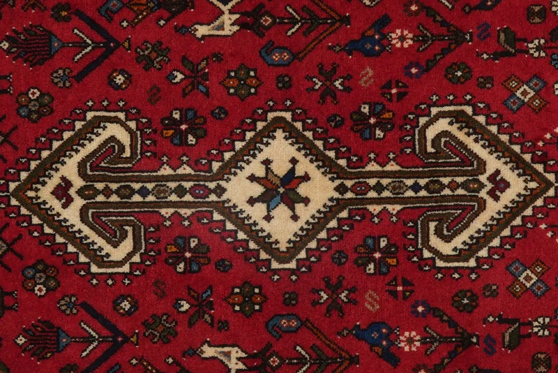 Nasrabad · Handgeknüpft – Rot, 130x80 cm