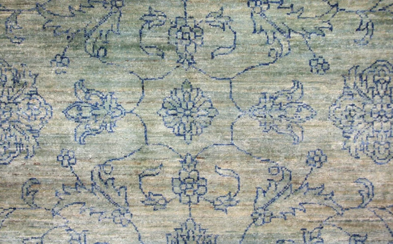 Ziegler Teppich - Modern 202 x 292 cm - blau