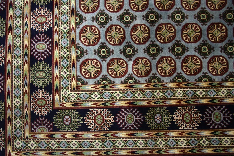 Afghan Teppich 199 x 298 cm - blau