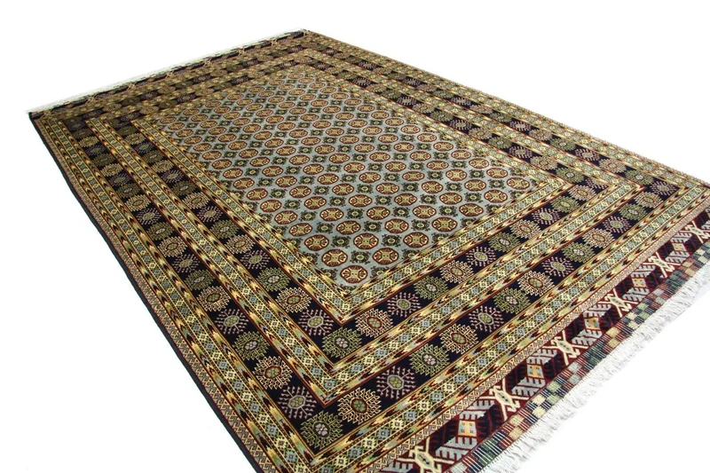 Afghan Teppich 199 x 298 cm - blau