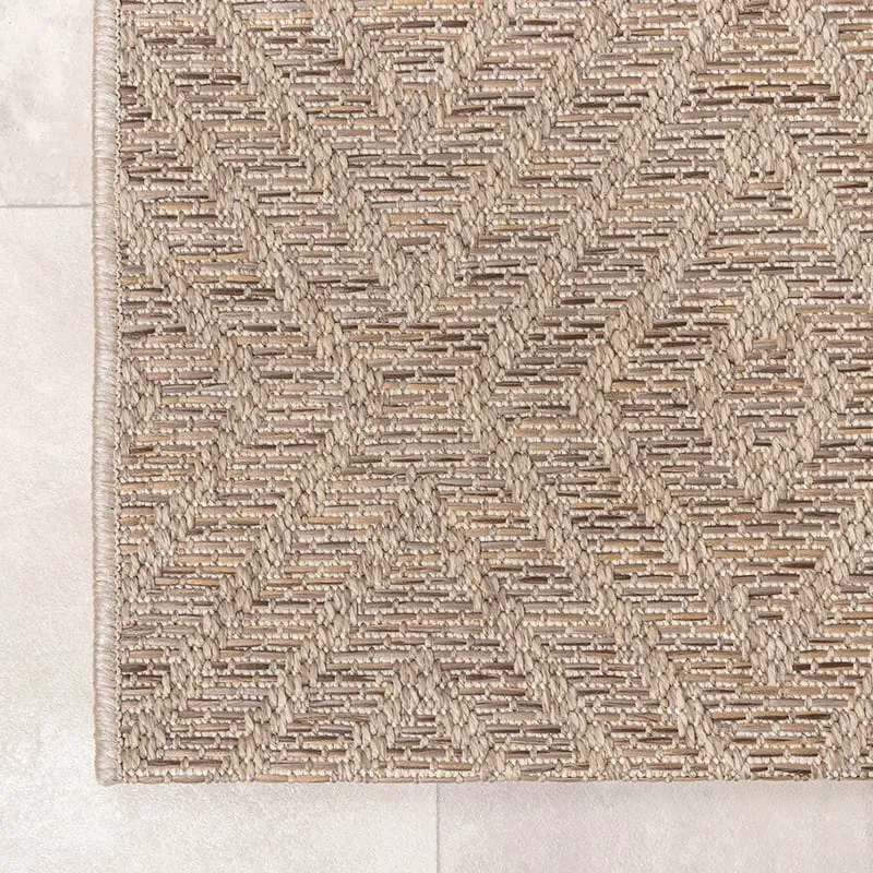 In- & Outdoor Jute Teppich - Fora Tile Natural