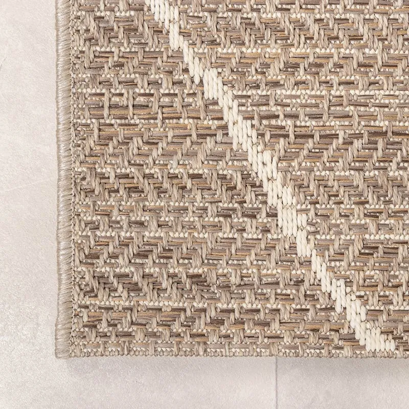 In- & Outdoor Jute Teppich - Fora Lines Natural