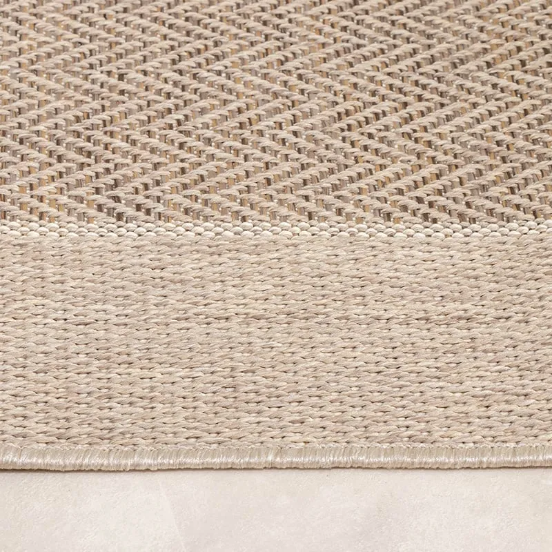 In- & Outdoor Jute Teppich - Fora Edge Natural