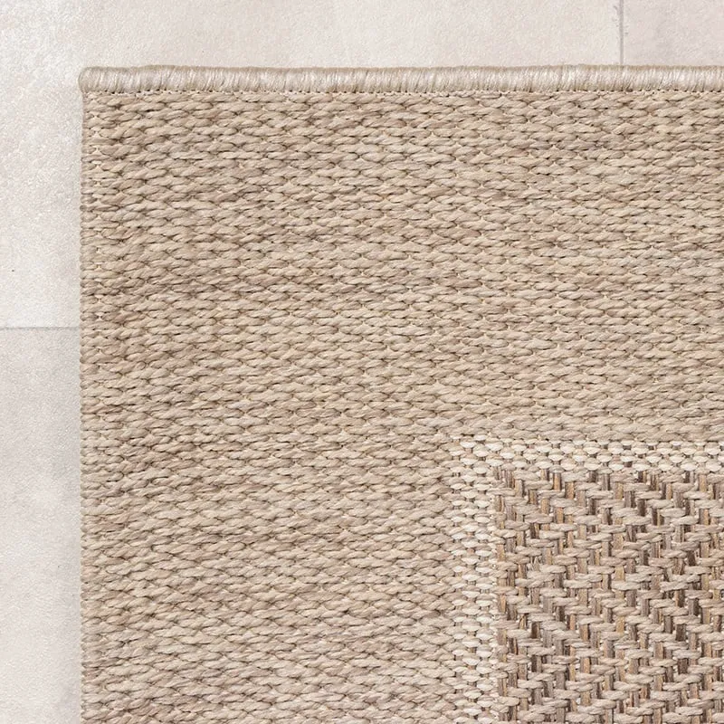 In- & Outdoor Jute Teppich - Fora Edge Natural