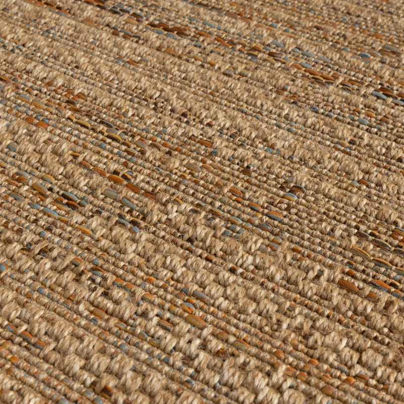 In- & Outdoor Jute Teppich - Daisy Lines Bunt