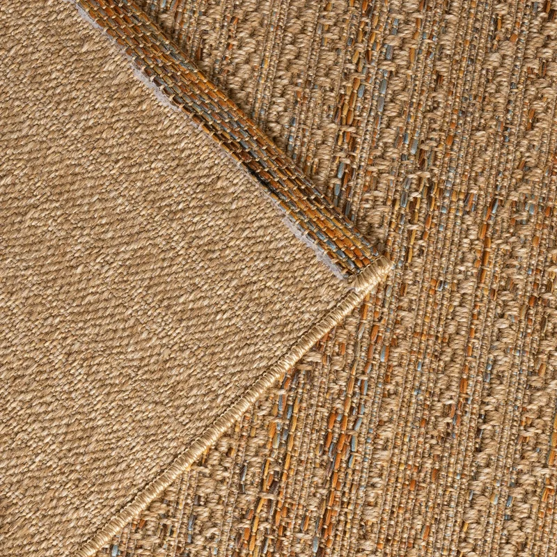 In- & Outdoor Jute Teppich - Daisy Lines Bunt