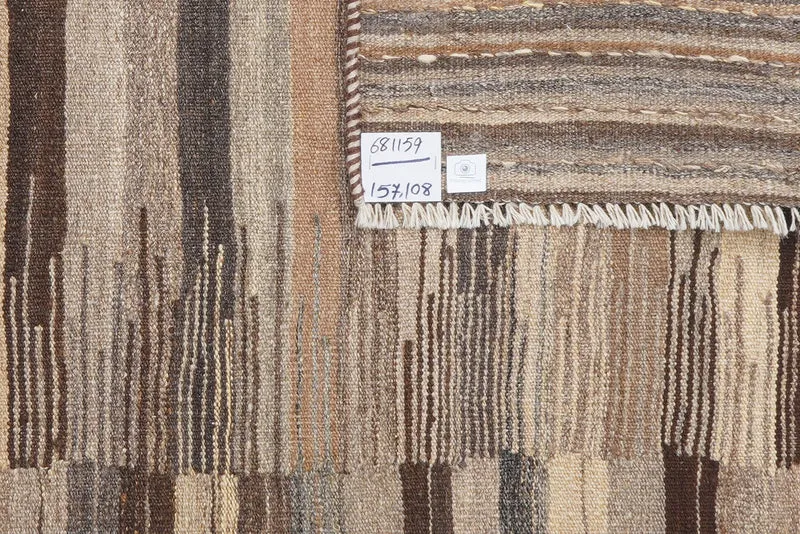 Kelim Gashgai · Handgewebt – Braun, 157x108 cm