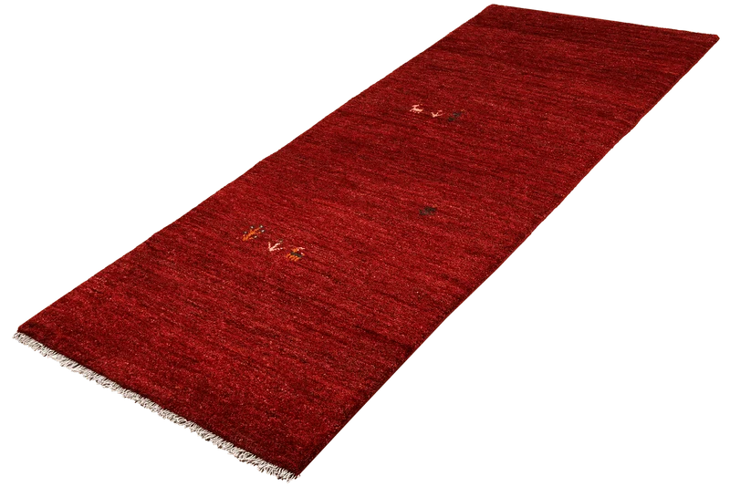 Gabbeh · Handgeknüpft – Rot, 222x82 cm