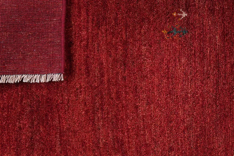 Gabbeh · Handgeknüpft – Rot, 222x82 cm