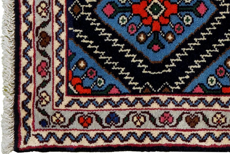 Hamadan · Handgeknüpft – Blau, 94x57 cm