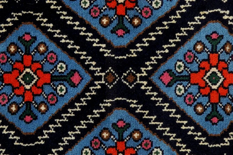 Hamadan · Handgeknüpft – Blau, 94x57 cm