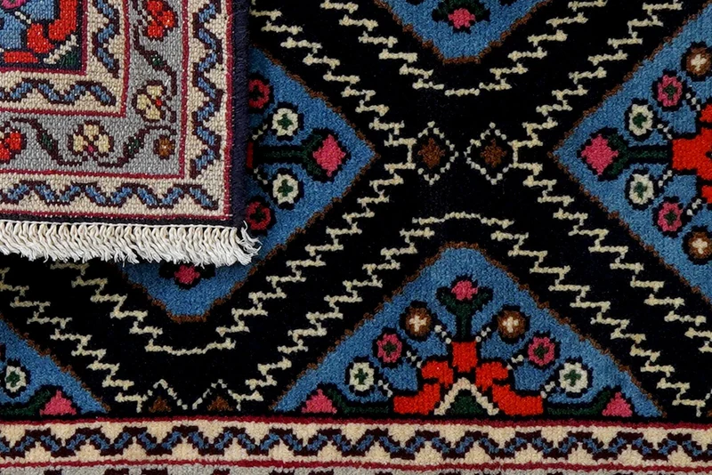 Hamadan · Handgeknüpft – Blau, 94x57 cm