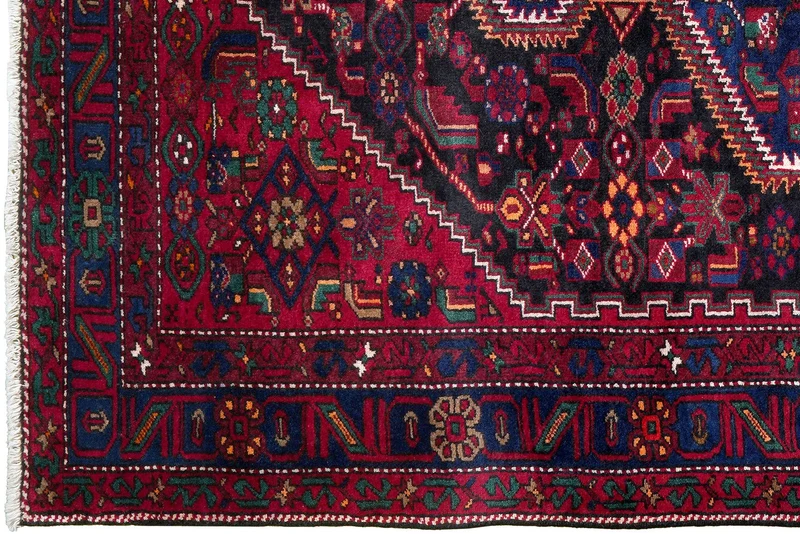 Khamseh · Handgeknüpft – Schwarz, 260x160 cm