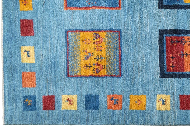 Rizbaf · Handgeknüpft – Blau, 204x150 cm