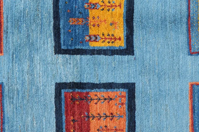 Rizbaf · Handgeknüpft – Blau, 204x150 cm