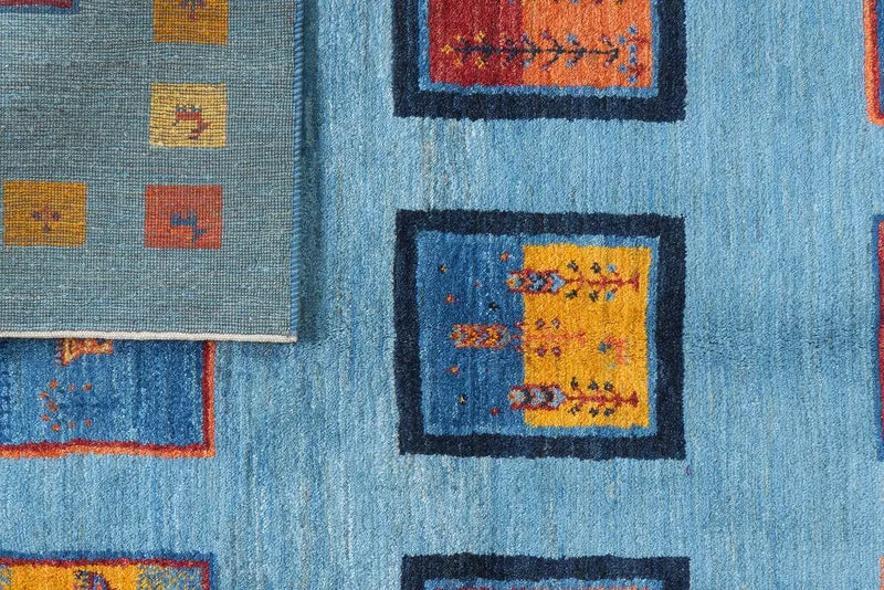 Rizbaf · Handgeknüpft – Blau, 204x150 cm