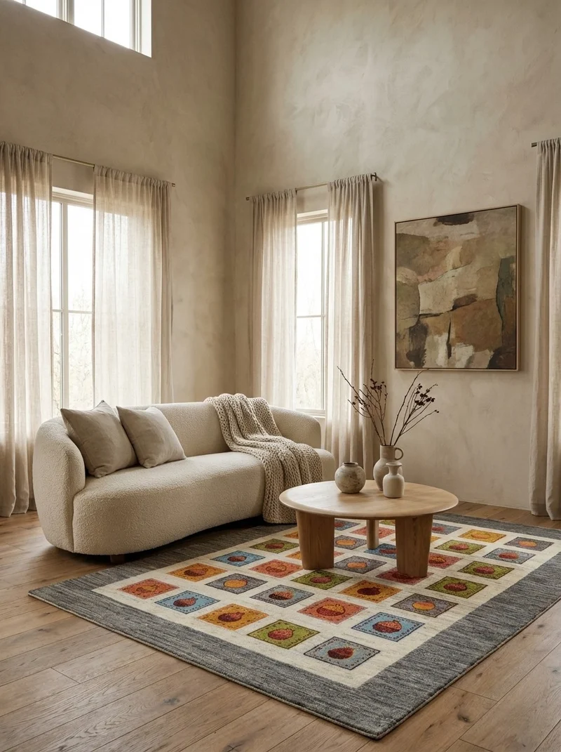Rizbaf · Handgeknüpft – Beige, 239x170 cm