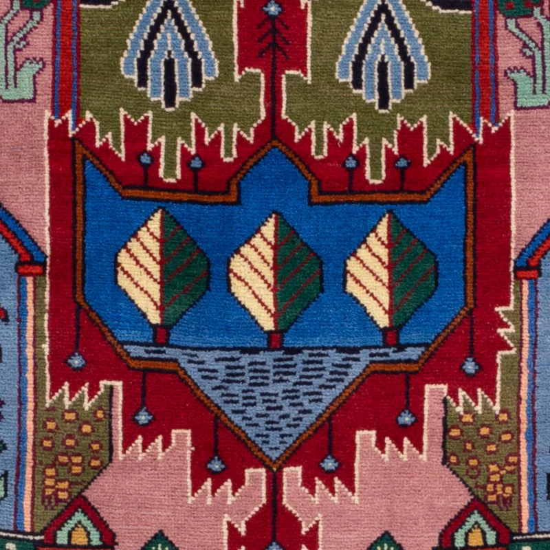 Belutsch Teppich - 90 x 140 cm - blau