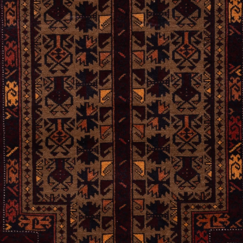 Belutsch Teppich - 90 x 140 cm - mehrfarbig