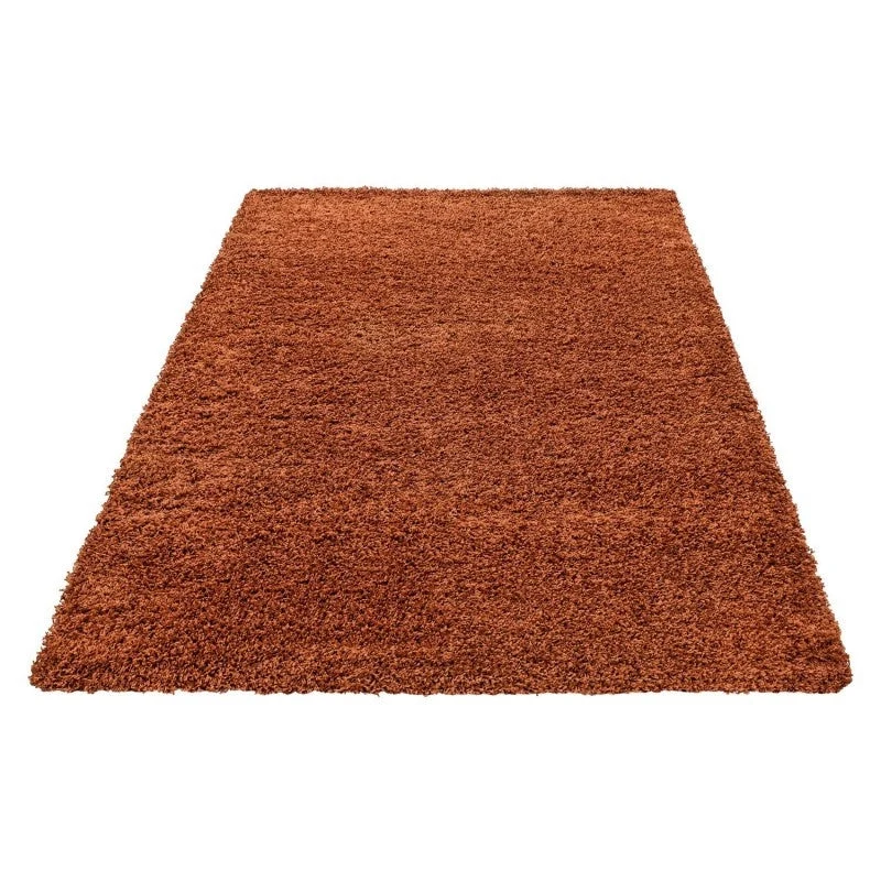 Hochflor Teppich - Life Terracotta
