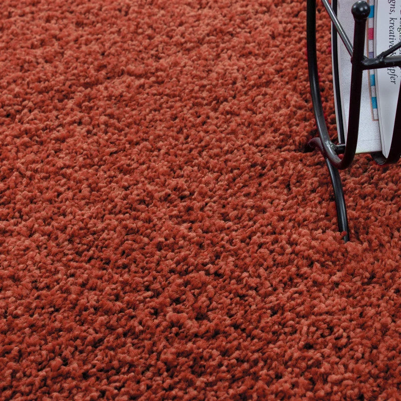 Hochflor Teppich - Life Terracotta